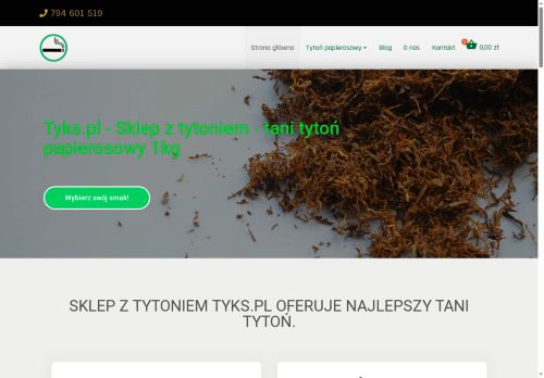 Tyton Tani dobry Tytoń, Tyton do gilz, Tyton do palenia
